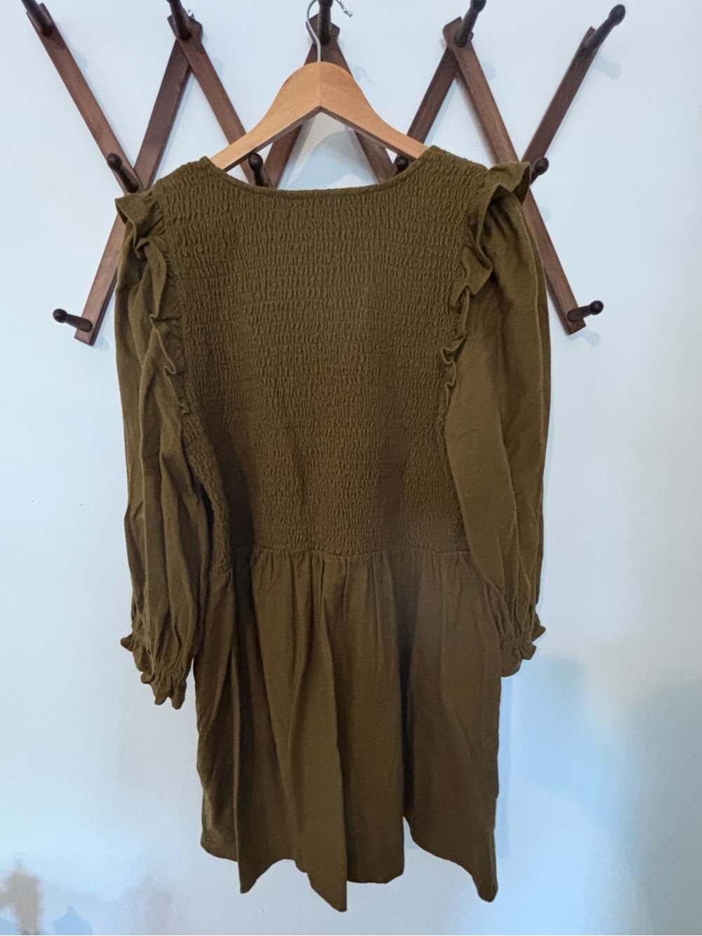 Madewell Olive Green Mini Dress NWT - Picture 9 of 9